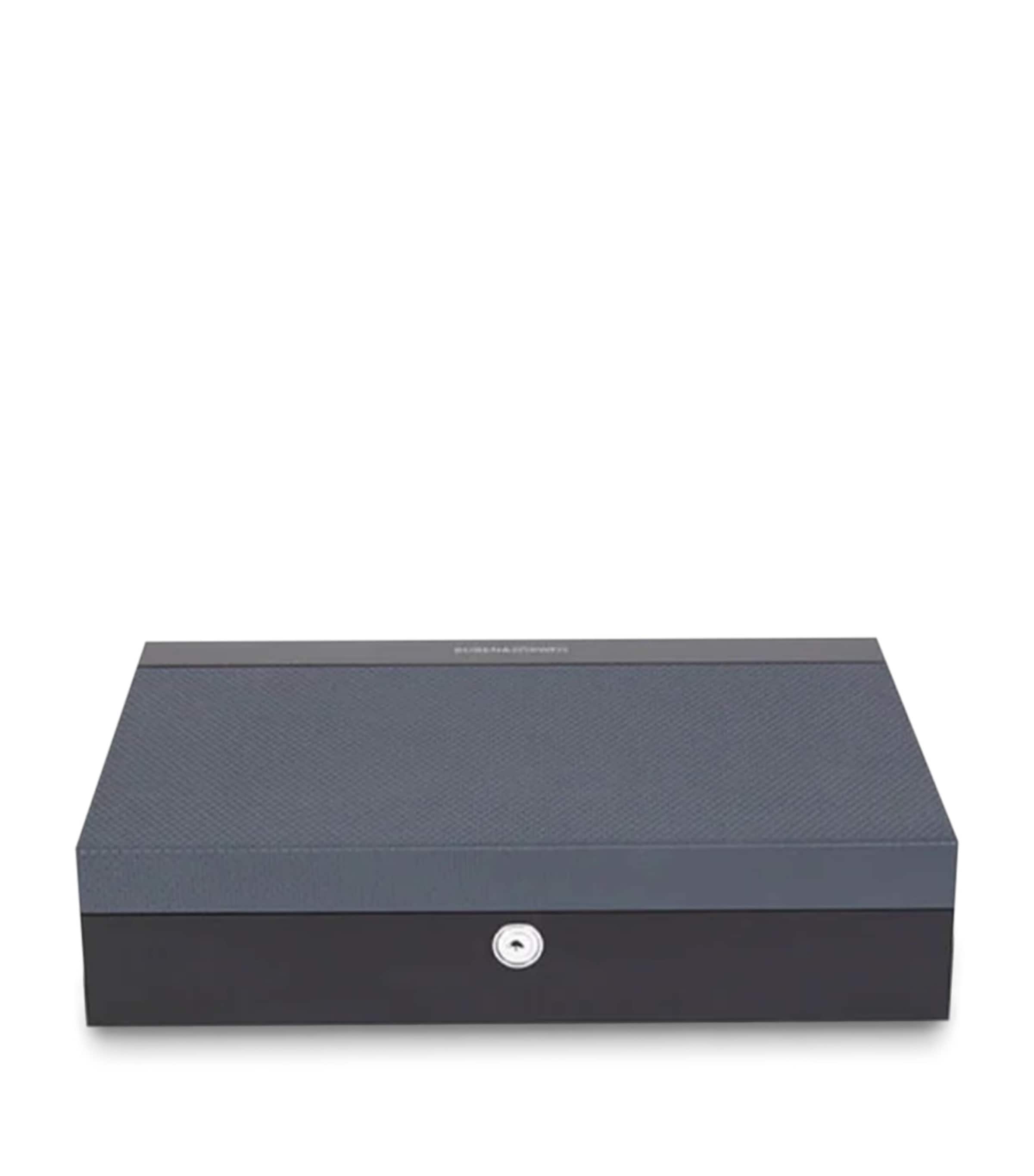 Wood and Leather Neo 12 Watch Case BLACK Image 2