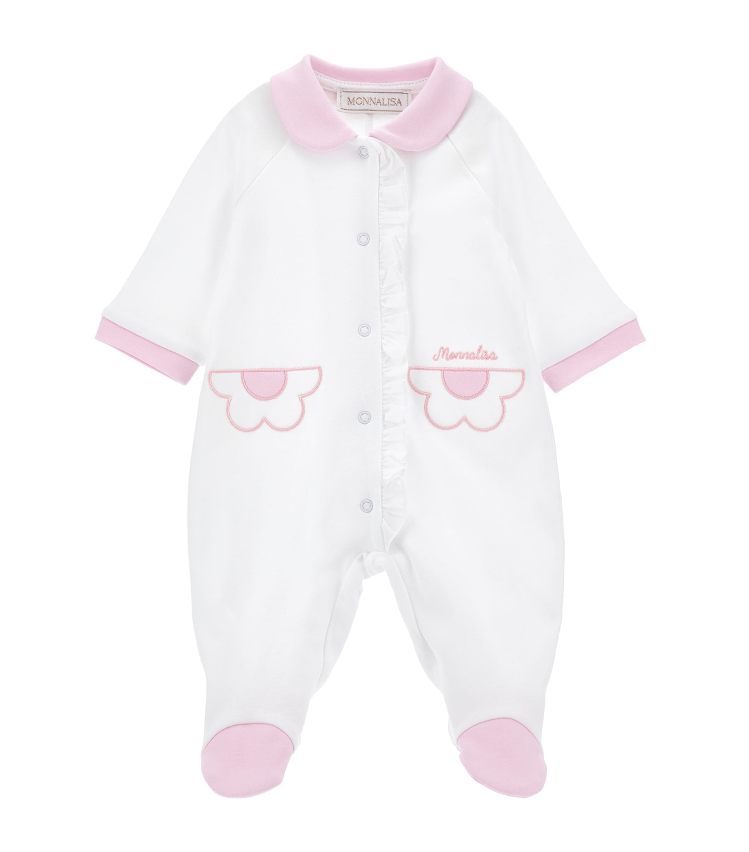Monnalisa Cotton Button-up All-in-one