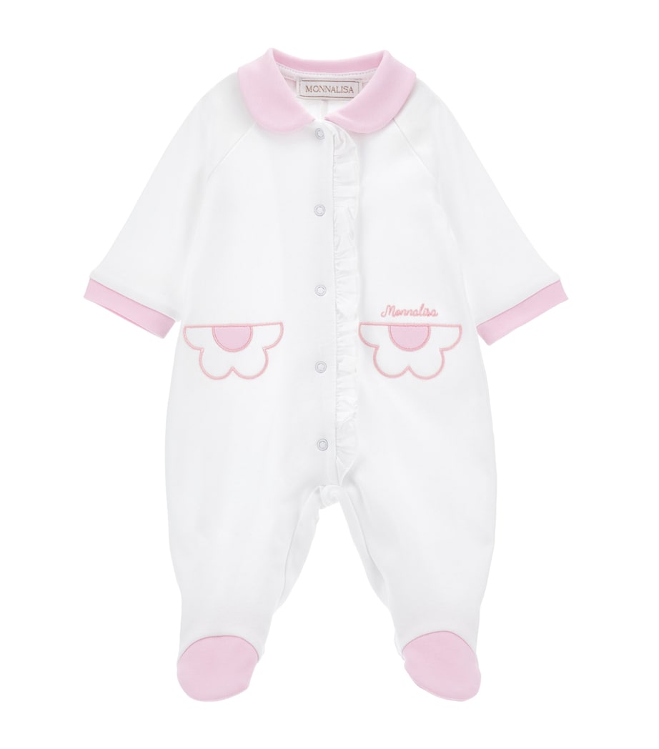 Cotton Button-Up All-In-One (1-9 Months) BIANCO+ROSAFAIRYTALE Image 1