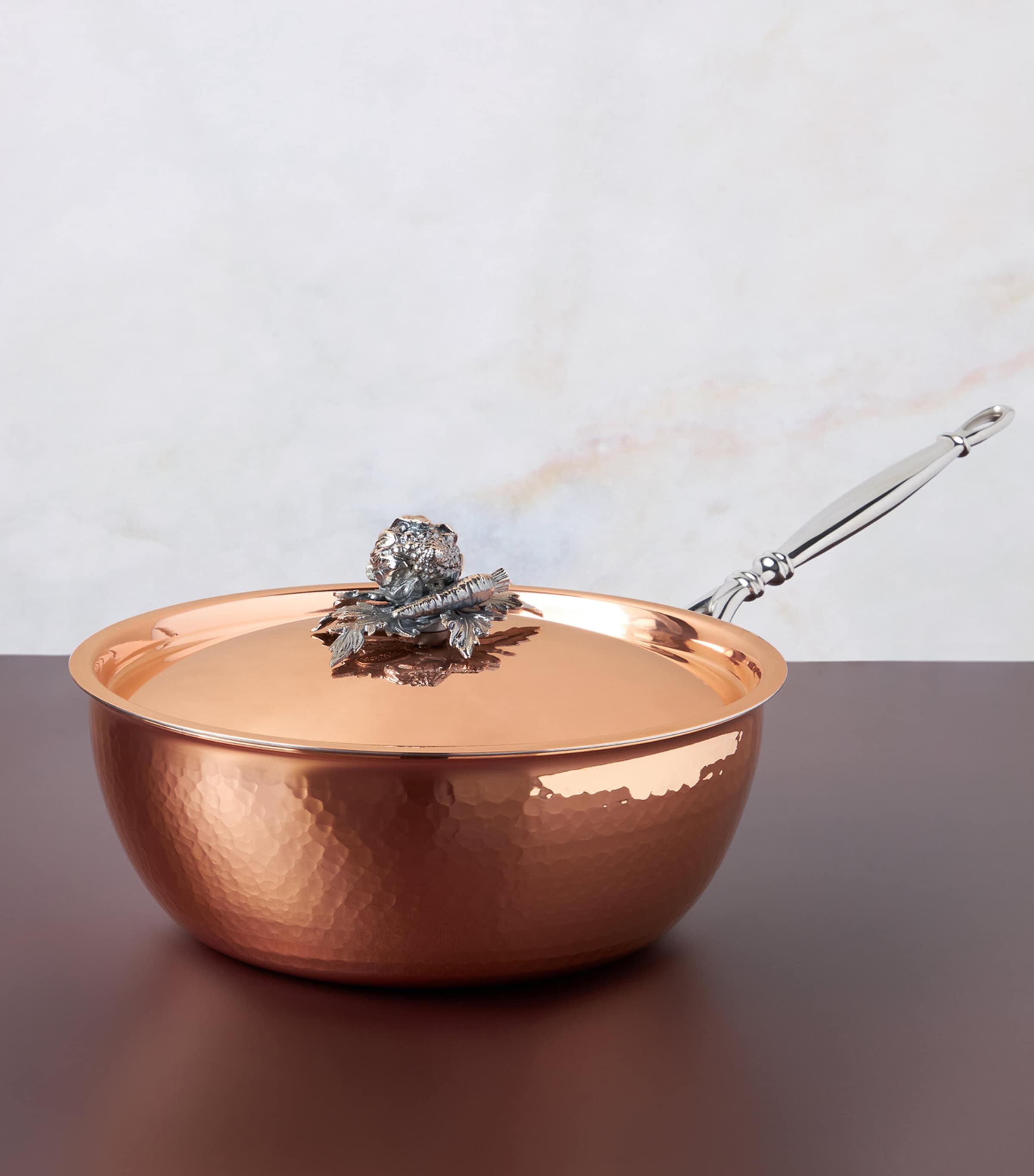 Ruffoni Copper Opus Cupra Chef Pot with Lid (24cm) Copper Image 2