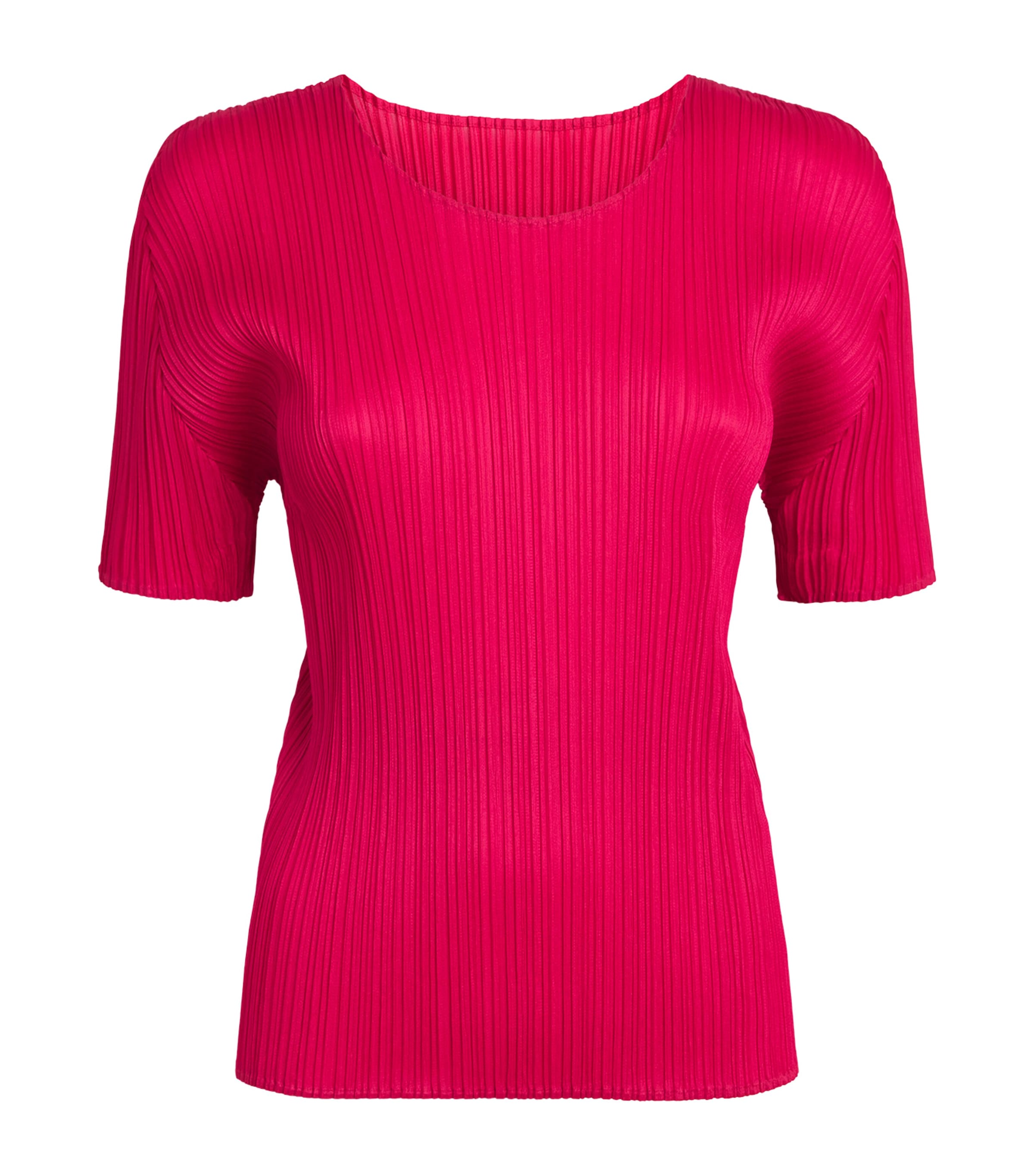Pleats Please Issey Miyake Womens Short-Sleeve New Colorful Basics 4 Top Image 1