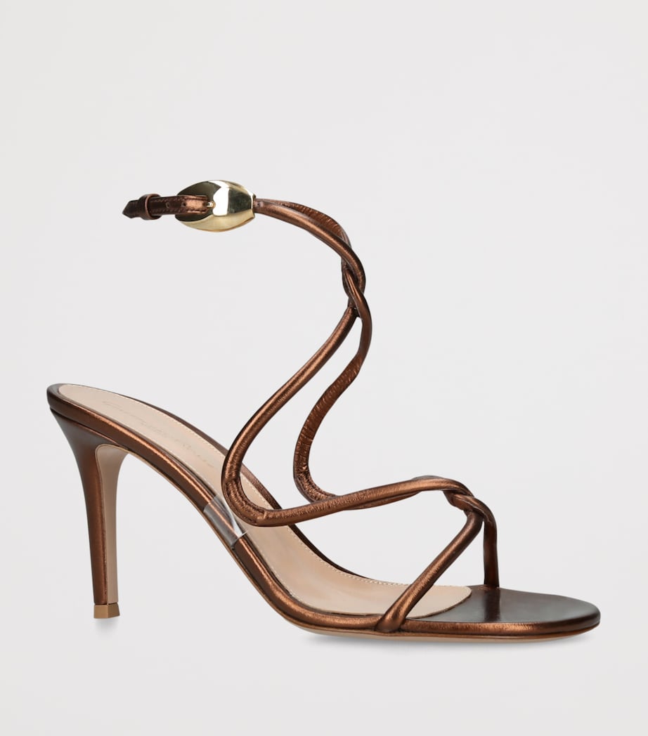Black Mamba Heeled Sandals 85 BROWN Image 3