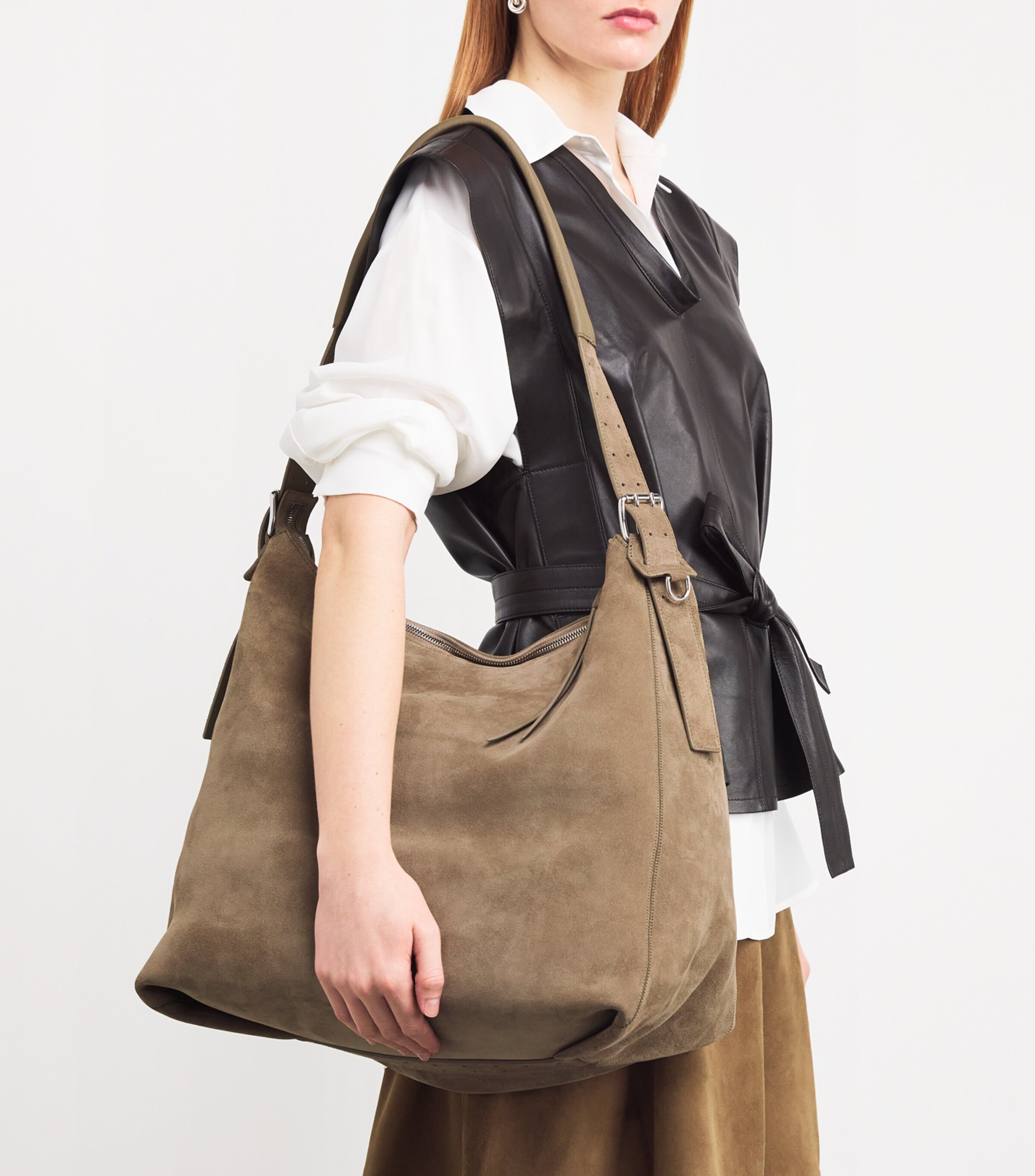 Lemaire Suede Shoulder Bag Image 2