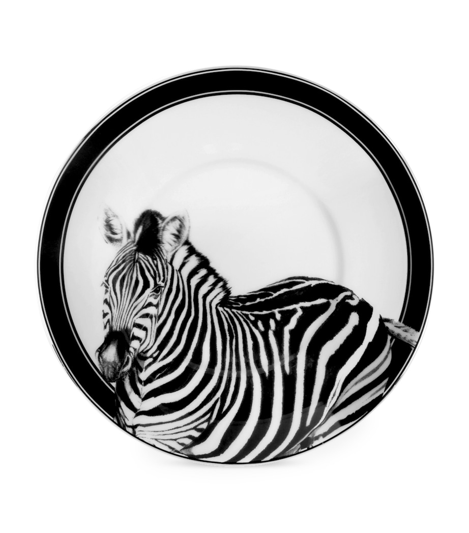 Zebra Coffee Cups and Saucers (Set of 2) UZ017ZEBRA1FDOBIANCO Image 4