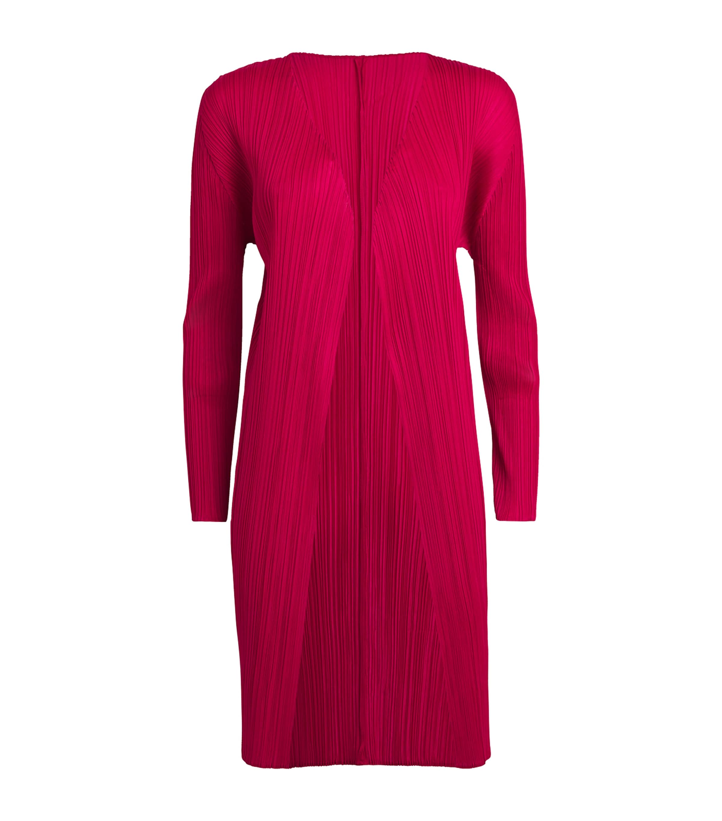Issey Miyake New Colorful Basics Longline Cardigan In Pink
