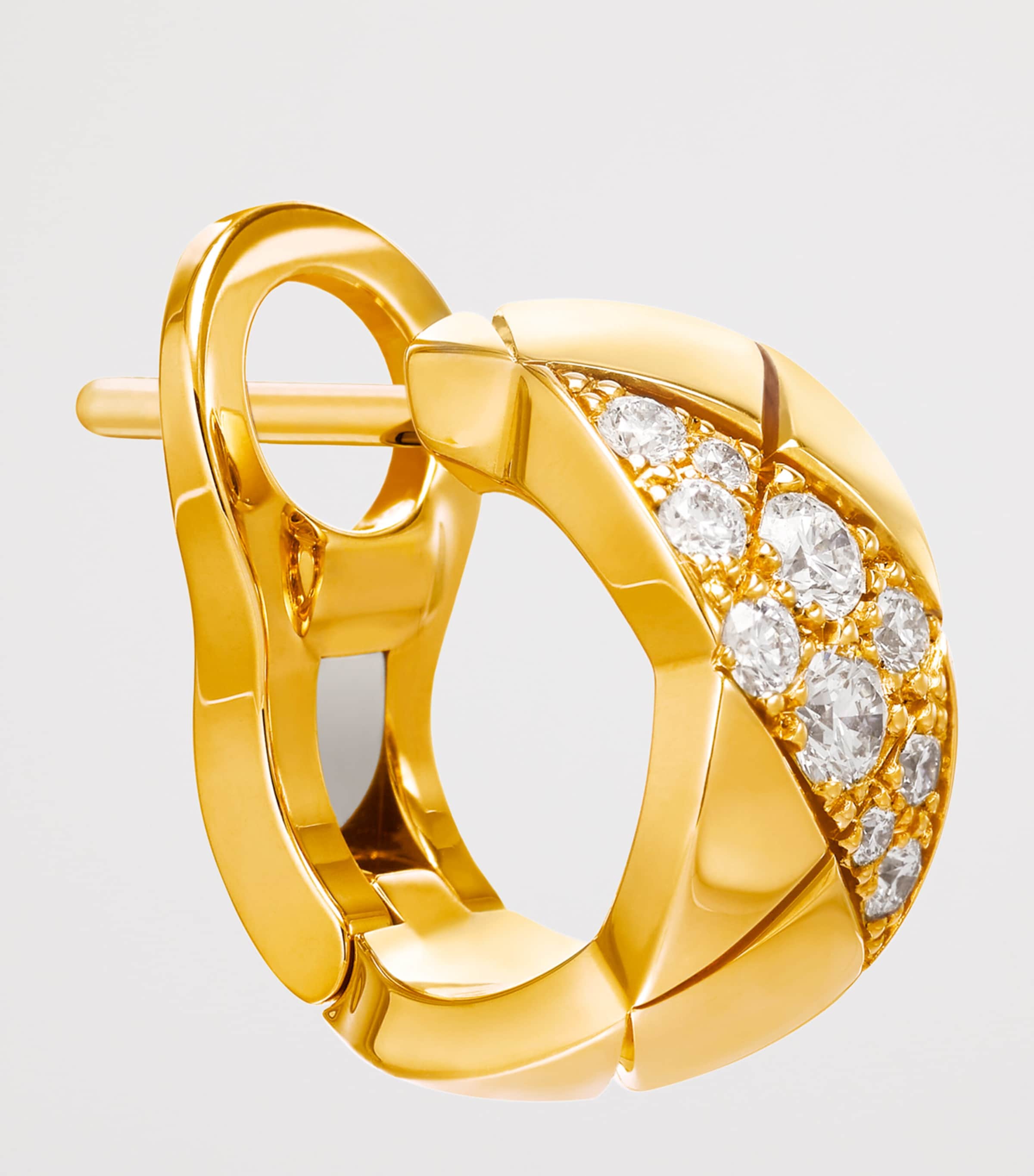 Yellow Gold and Diamonds Coco Crush Earrings YELLOW GOLD Image 3