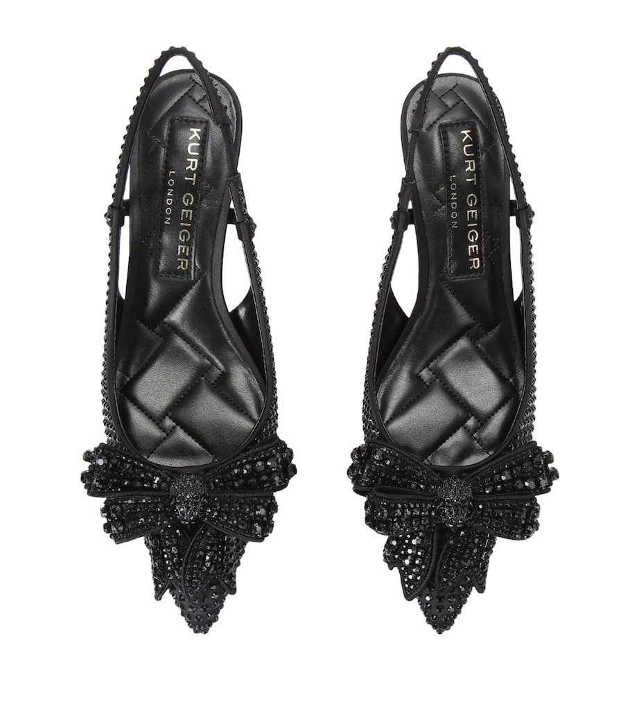 Embellished Belgravia Slingback Pumps BLACK Image 4