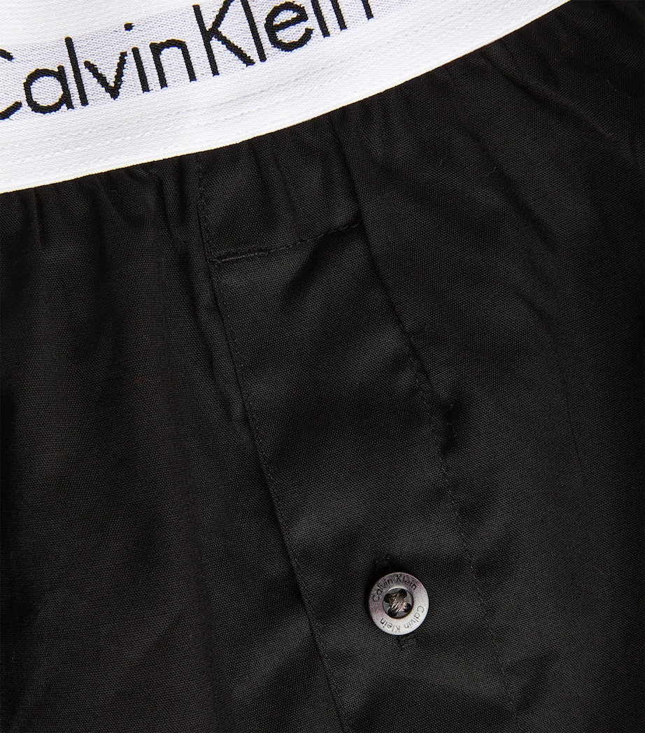 Modern Cotton Boxer Shorts (Pack of 2) BLACK/BLACK Image 5