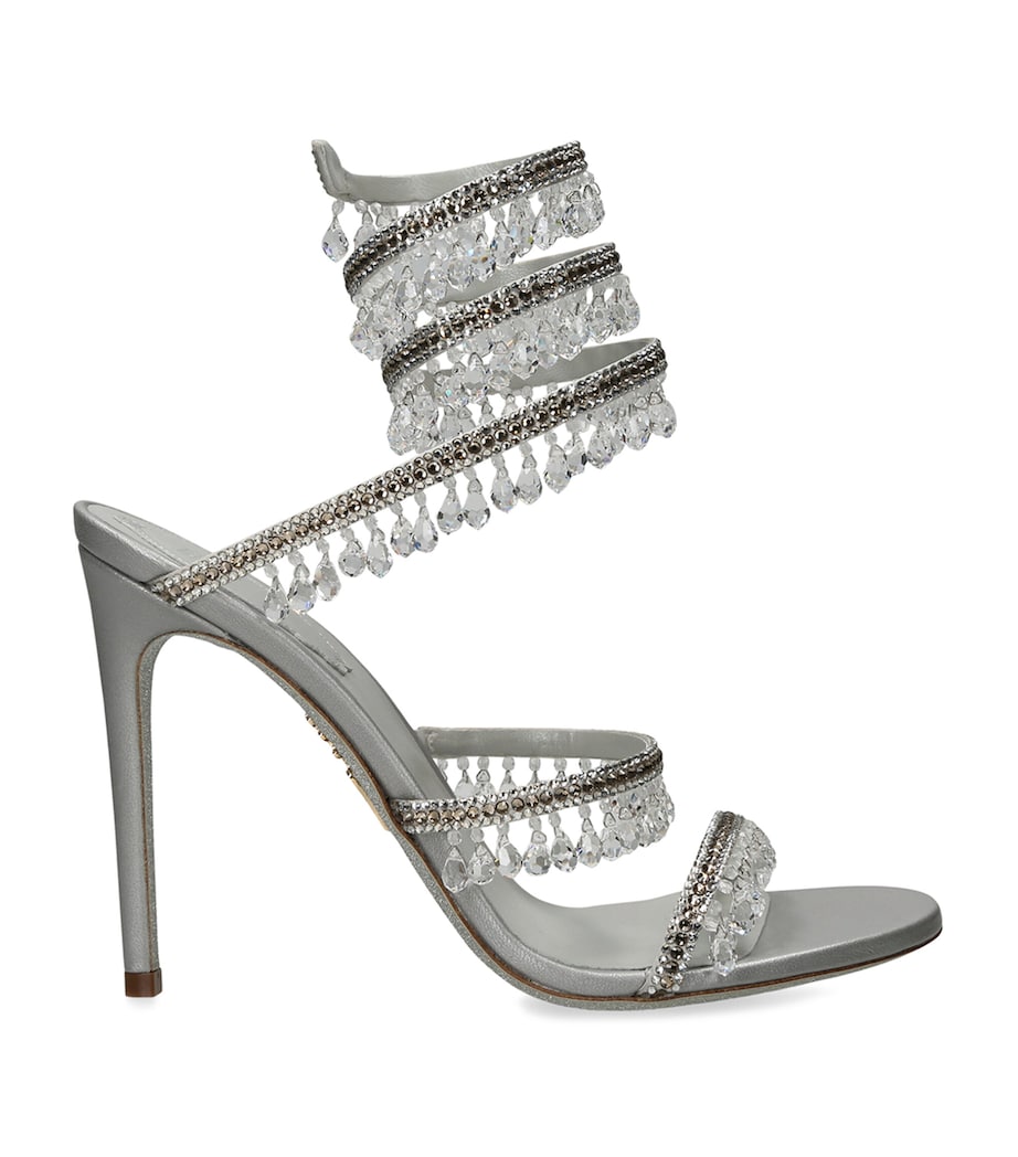 Satin Chandelier Heeled Sandals 105 GREY Image 1