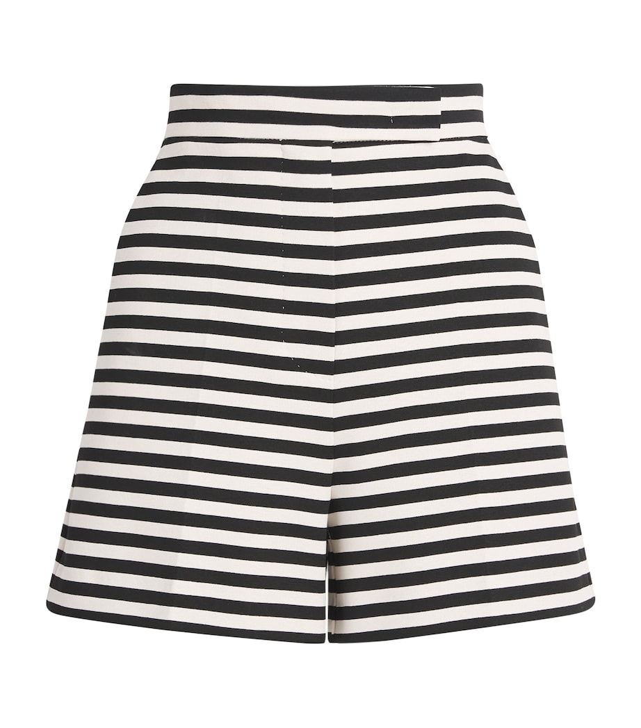 Jersey Stripe Shorts WHITE BLACK Image 1