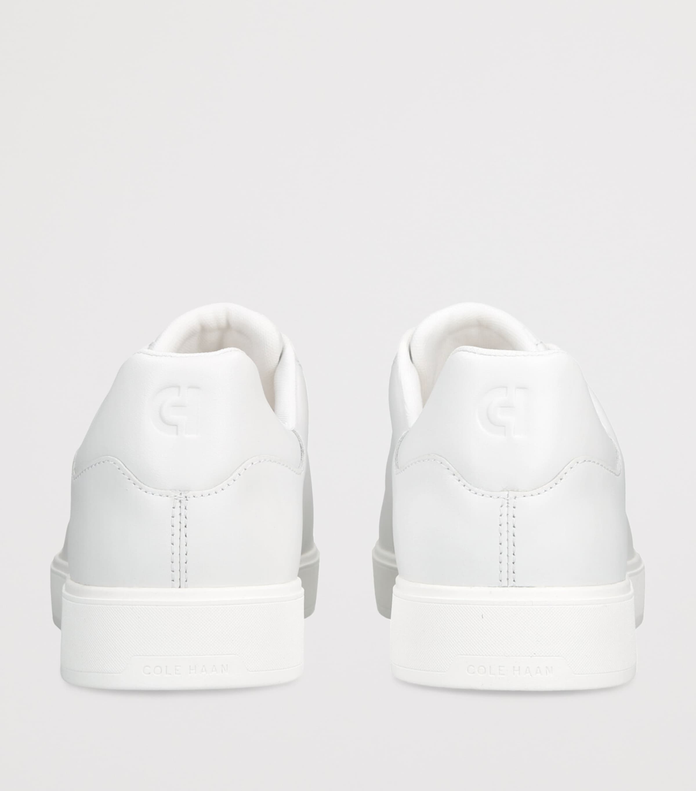 Leather GrandPrø Luxe Slip-On Sneakers WHITE Image 2