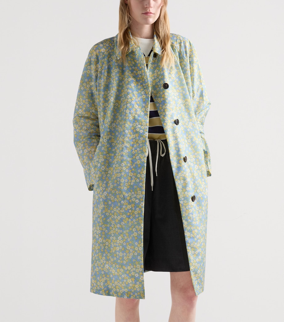 Prada Womens Re-Nylon Floral Print Raincoat Image 6