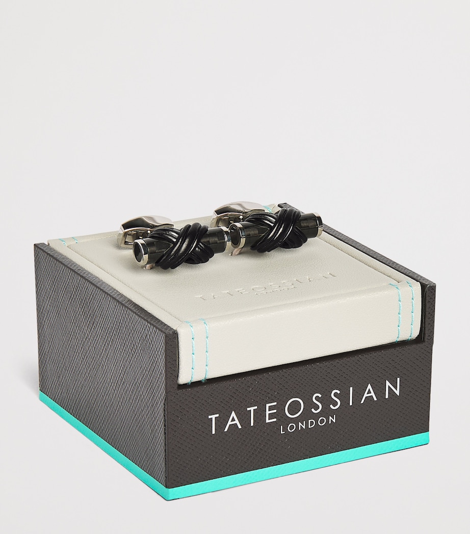 Knot Cufflinks BLACK Image 3