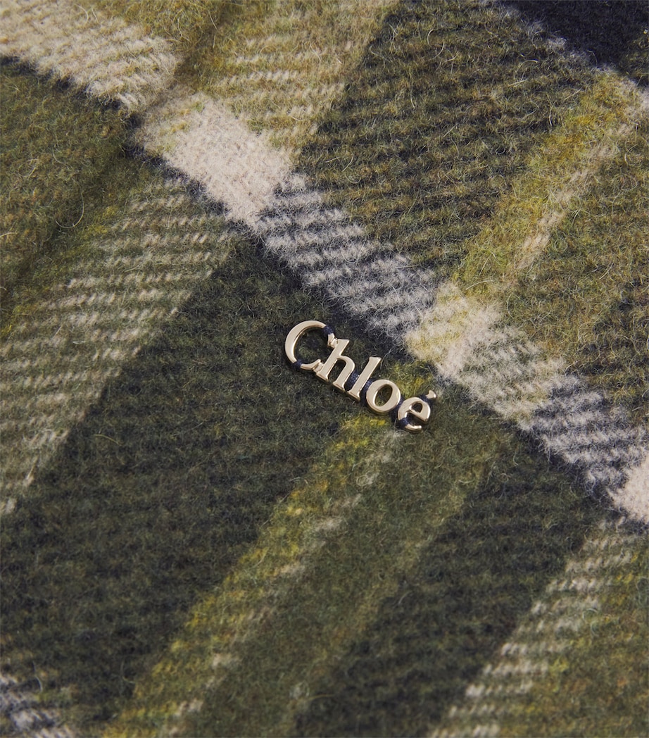 Check Hooded Cape (6-18 Months) CARREAUX Image 3