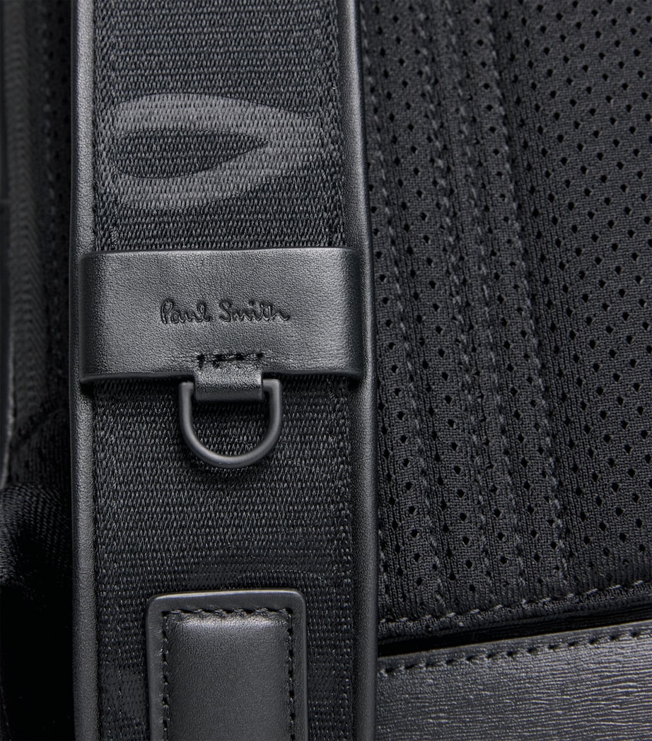 Leather Backpack BLACK Image 6