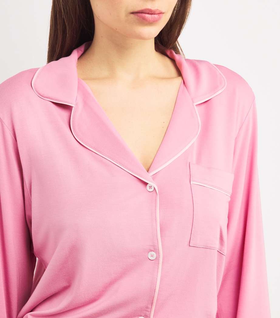 Gisele Long Piped Pyjama Set ORCHID/PTL PNK RQ/PP Image 4