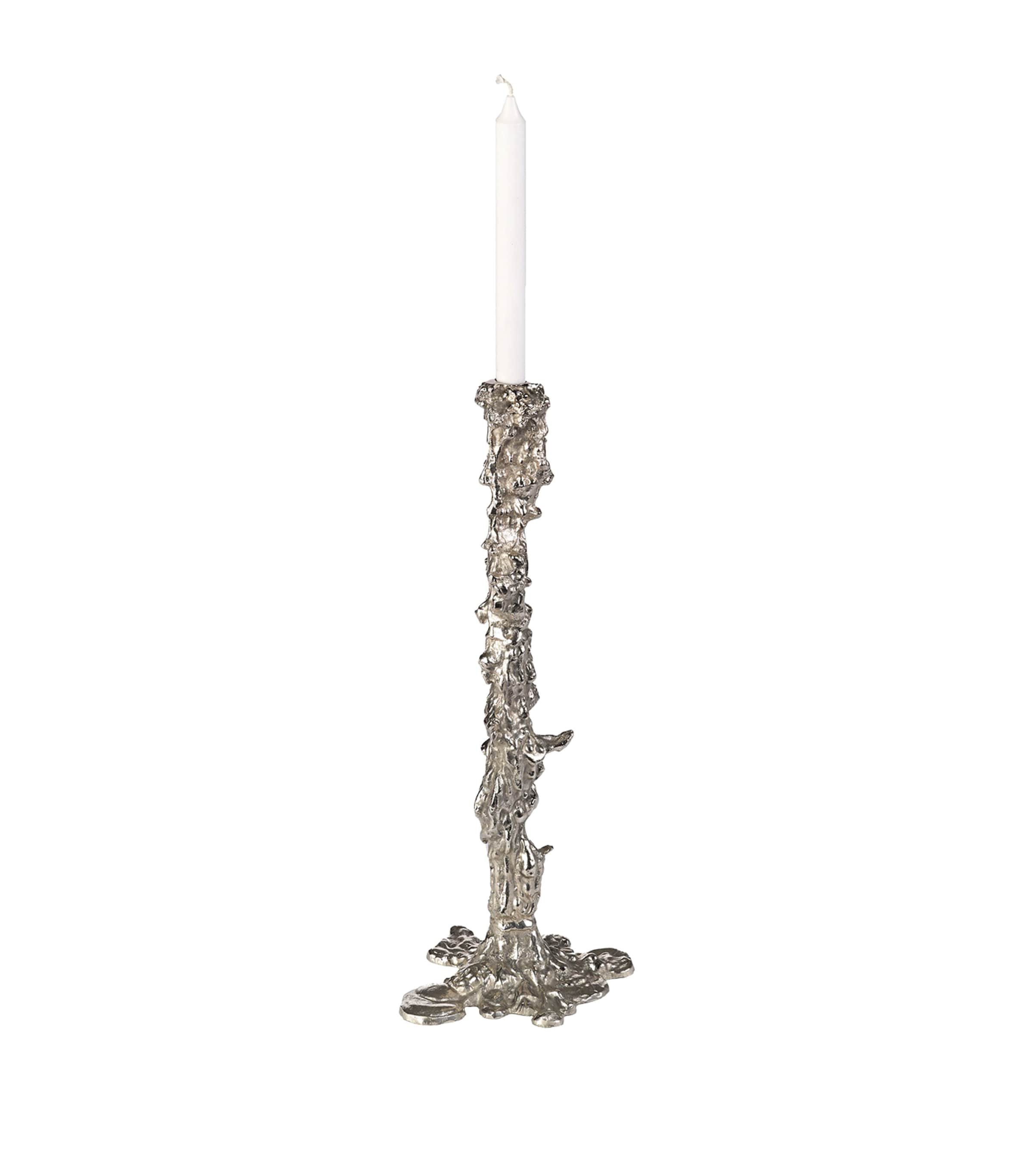 POLSPOTTEN XXL Drip Candle Holder (50cm) Silver Image 2