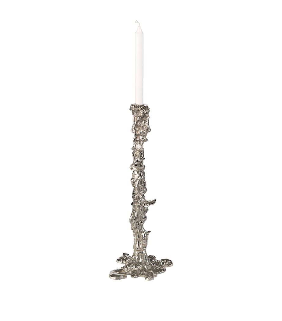 POLSPOTTEN XXL Drip Candle Holder (50cm) Silver Image 2