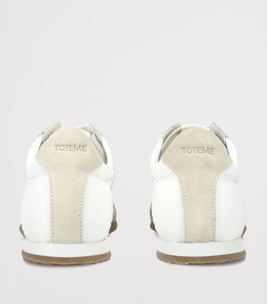 Toteme Suede Flex Sneakers White/comb Image 2