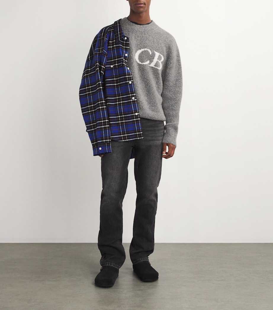 Wool-Blend Logo Sweater GREY MARL 210 Image 2