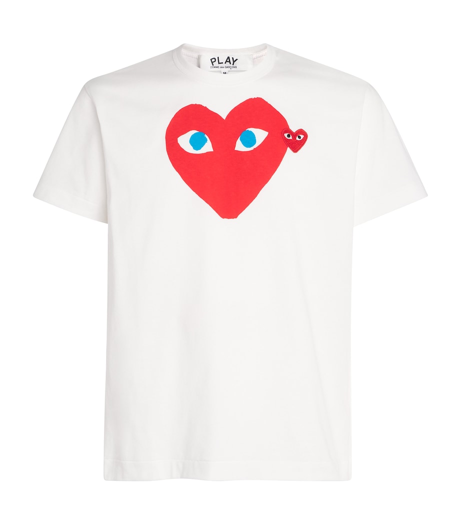 Comme Des Garçons Play Mens Heart Logo T-Shirt White Image 1