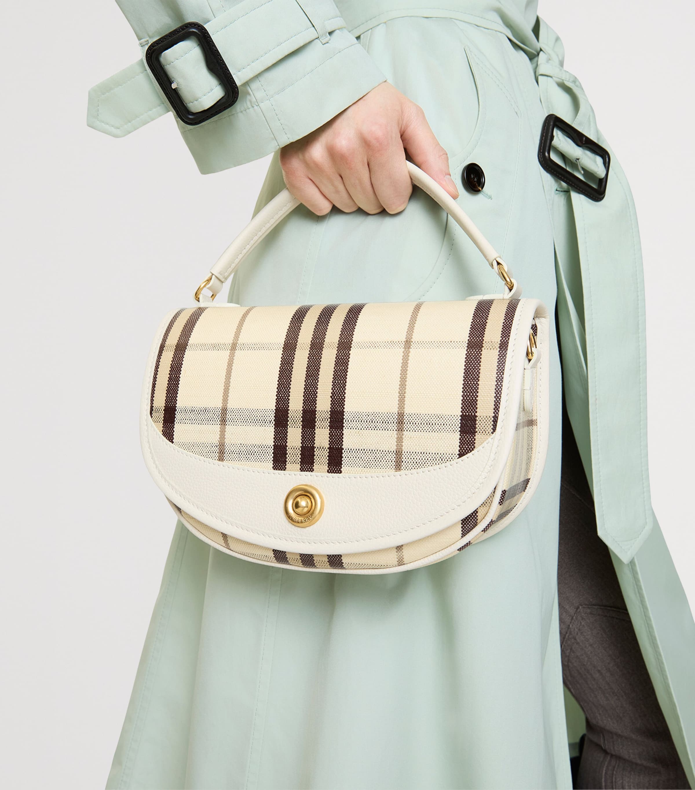 Check Highlands Cross-Body Bag​ LIGHT BEIGE Image 2