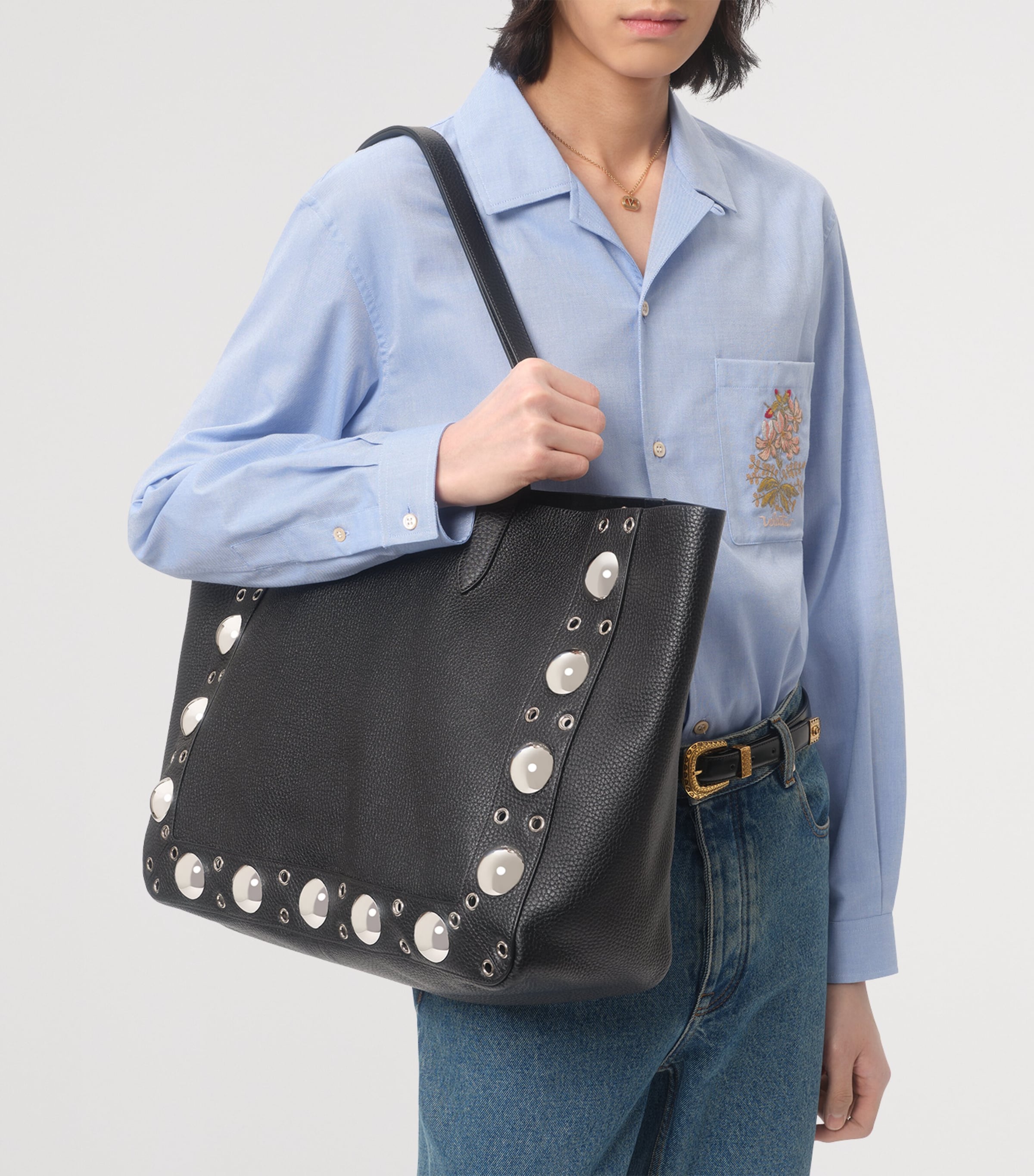 Cotton Embroidered Shirt CZV Image 5