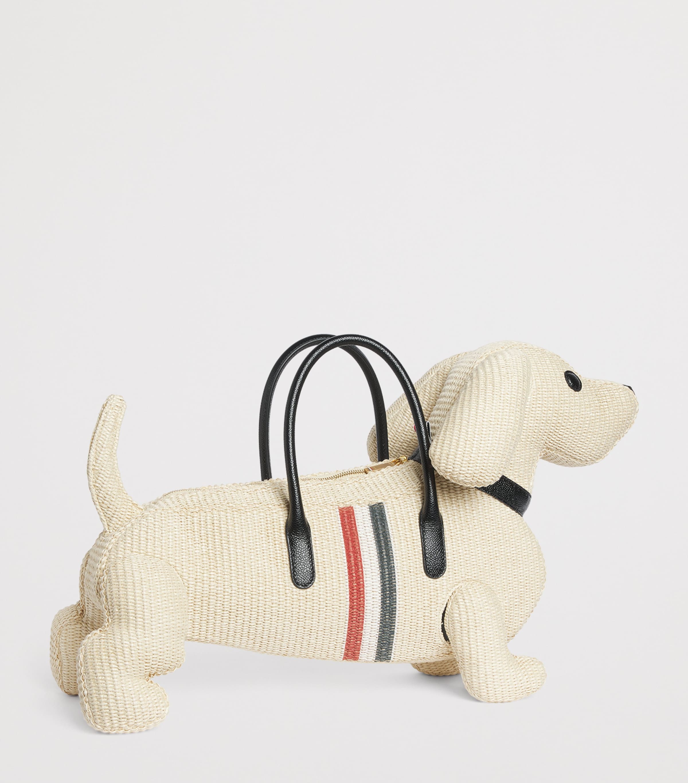 Thom Browne Raffia Hector Bag Muslin Image 3