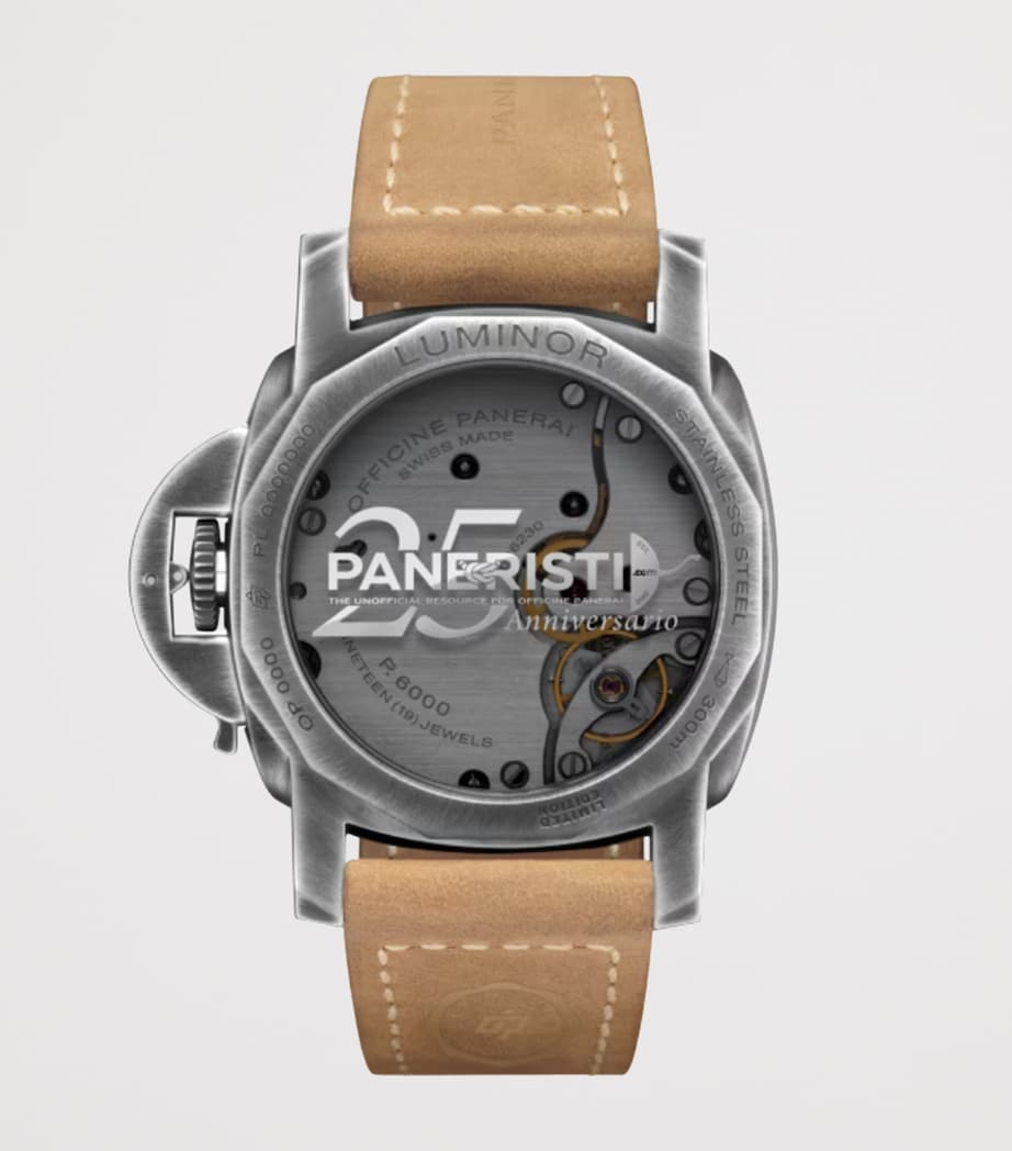 Panerai Brunito Steel Luminor Venticinque Watch 44mm Blue Image 2