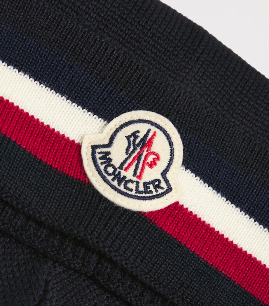 Moncler Virgin Wool Tricolour Beanie Image 3