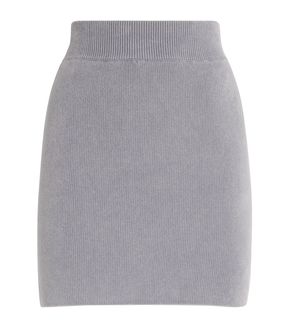 Embossed Logo Mini Skirt 057 WASHED GREY Image 1