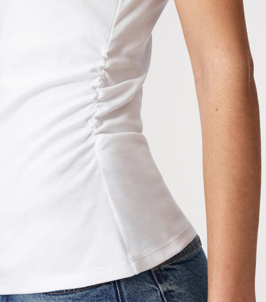 AllSaints Womens Ruched Katarina Tank Top Optic White Image 6