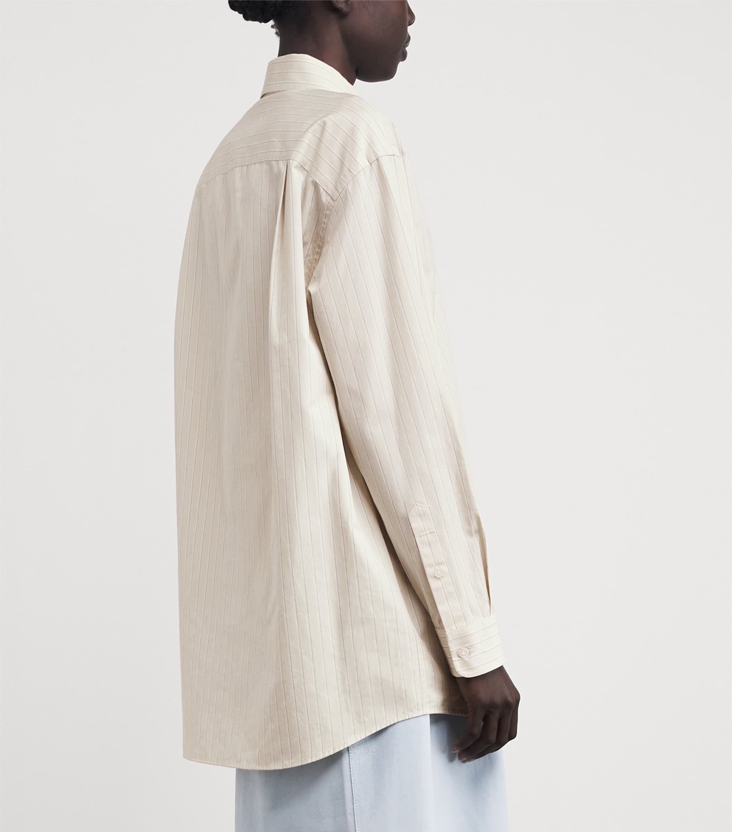 Cotton Stripe Shirt OATMEAL MULTI Image 4