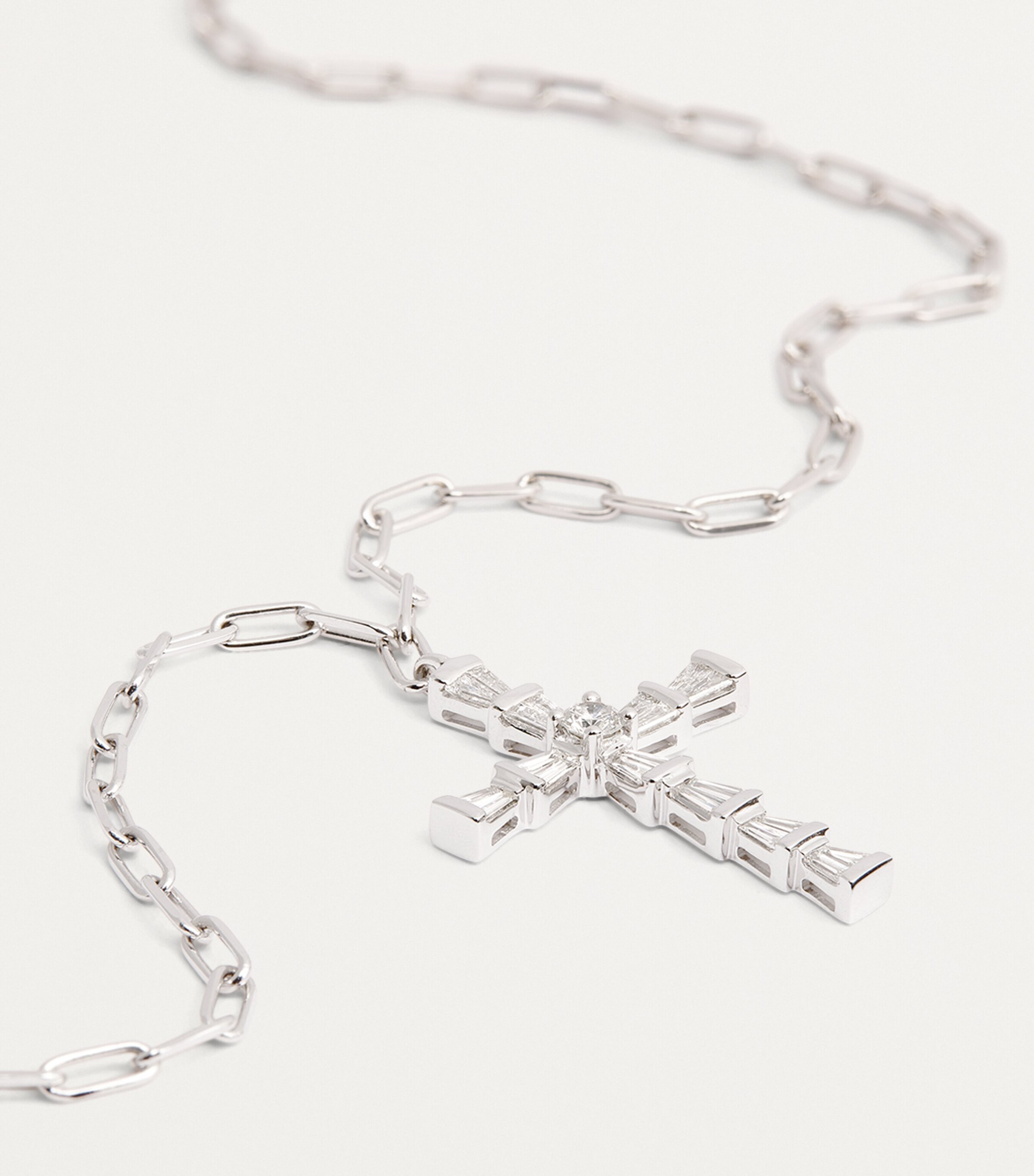 SJX DIAMOND CROSS NECKLACE K18 約45(40)cm SJX DIAMOND CROSS