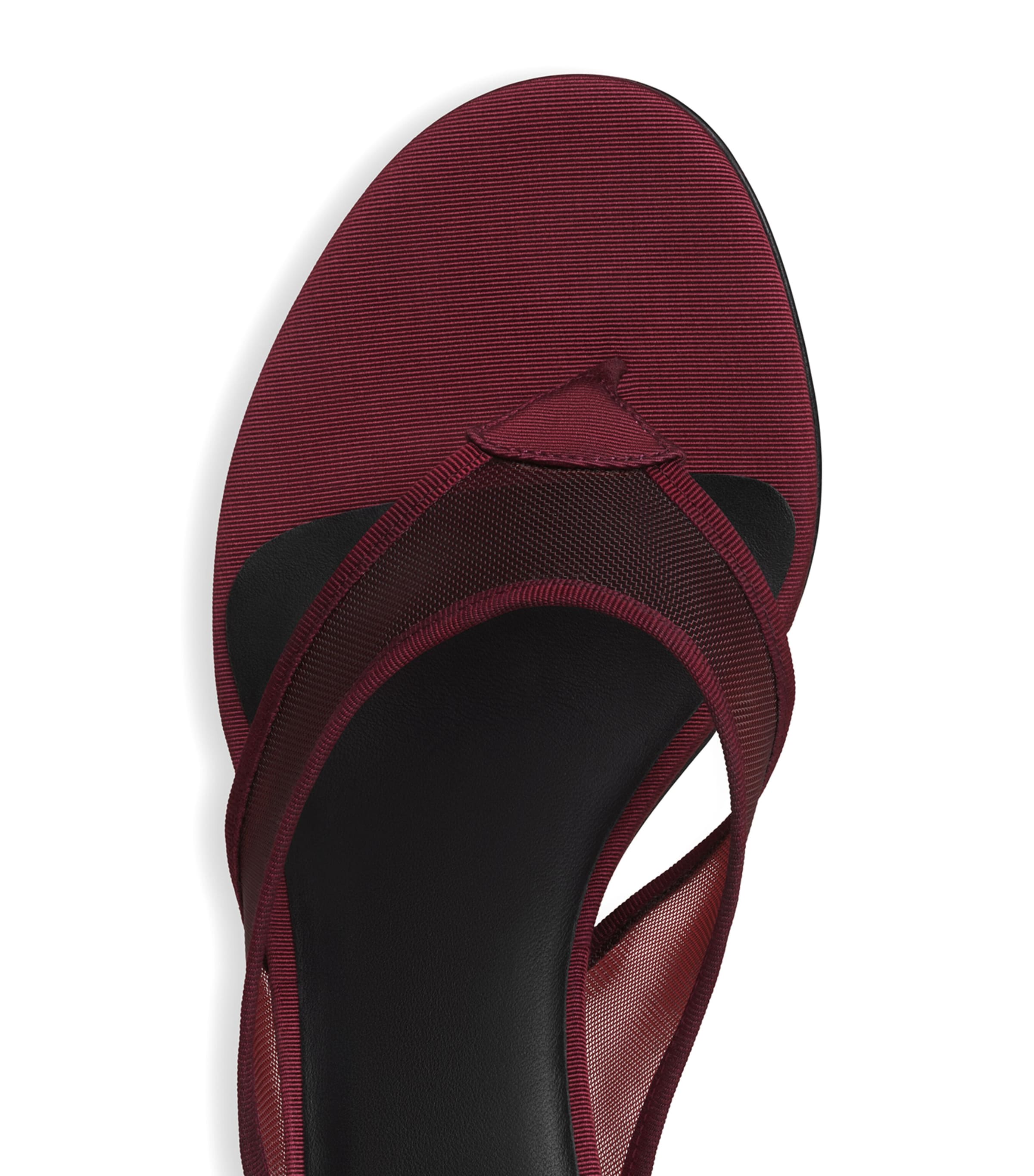 Alaïa Mesh Thong Mules 55 Bordeaux Image 4