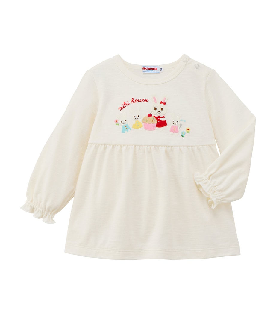 Miki House Cotton Embroidered T-Shirt (12 Months-5 Years) Image 1