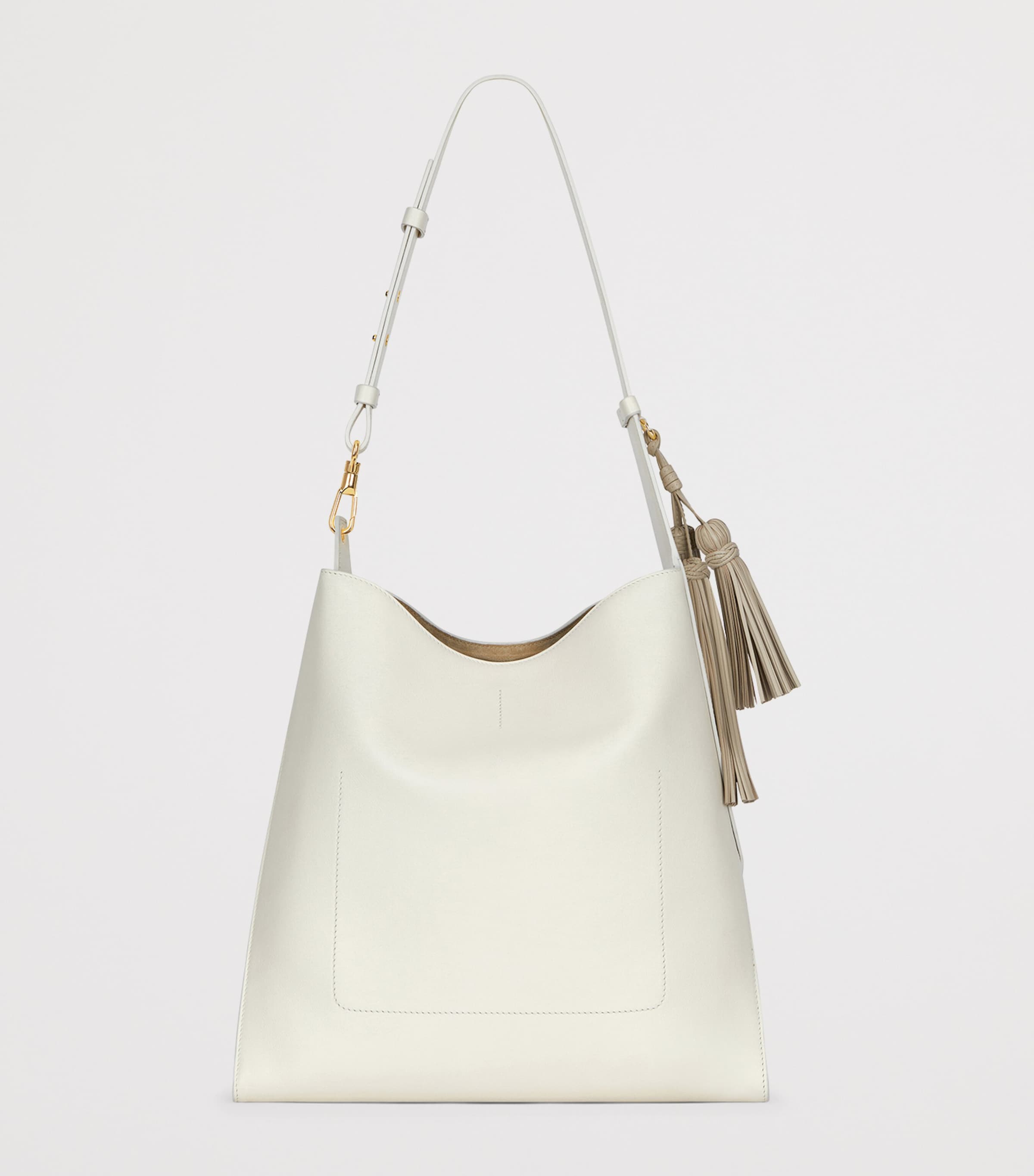Medium Leather Day Hobo Bag IVORY Image 3