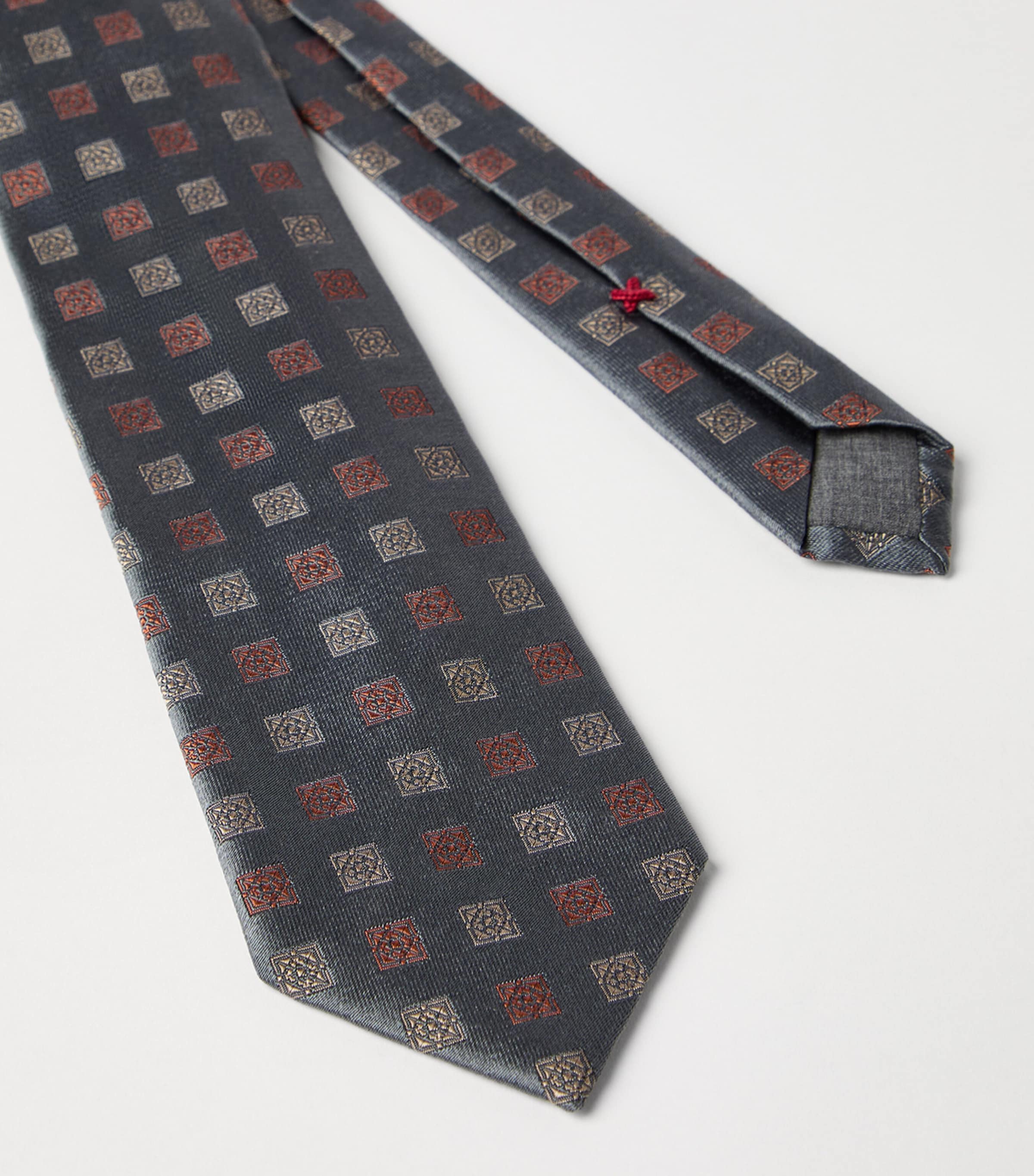 Silk Square Pattern Tie CND90 Image 3