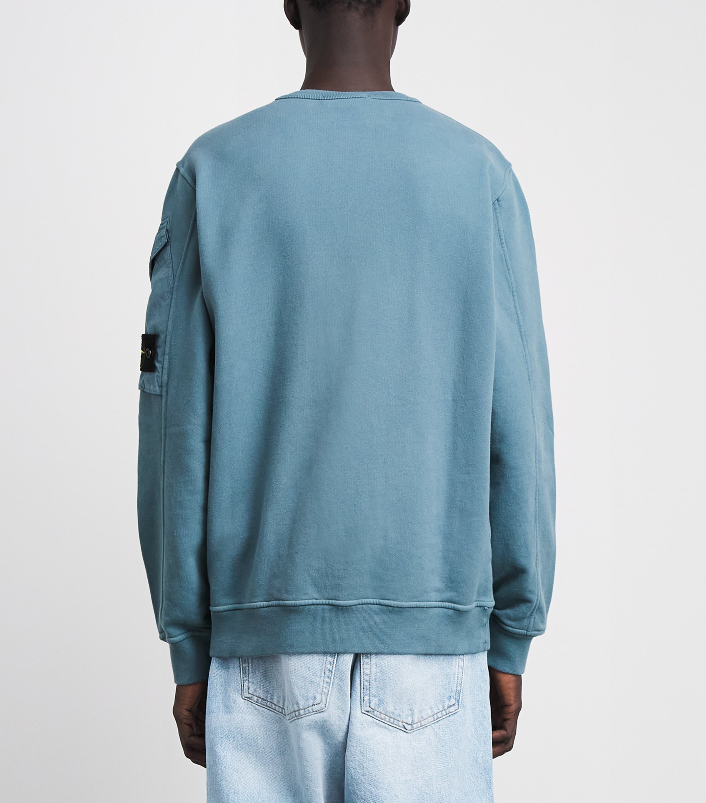 Stone Island Mens Cotton Compass Pocket Sweatshirt Image 5