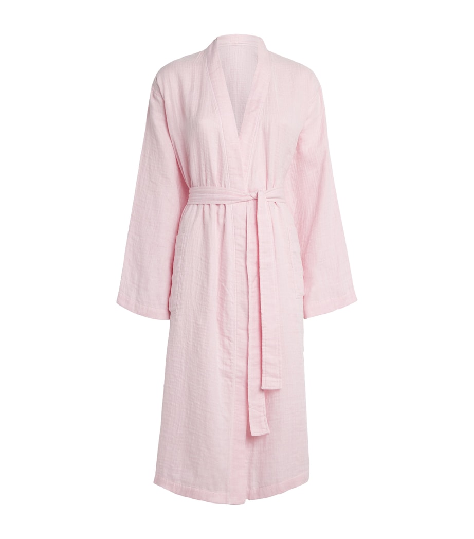 Uchino Cotton Marshmallow Gauze Robe (Small) Light Pink Image 1