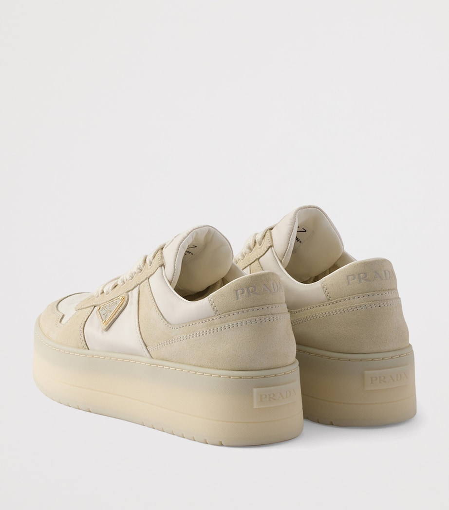 Re-Nylon and Suede Downtown Bold Sneakers F0304 Image 4