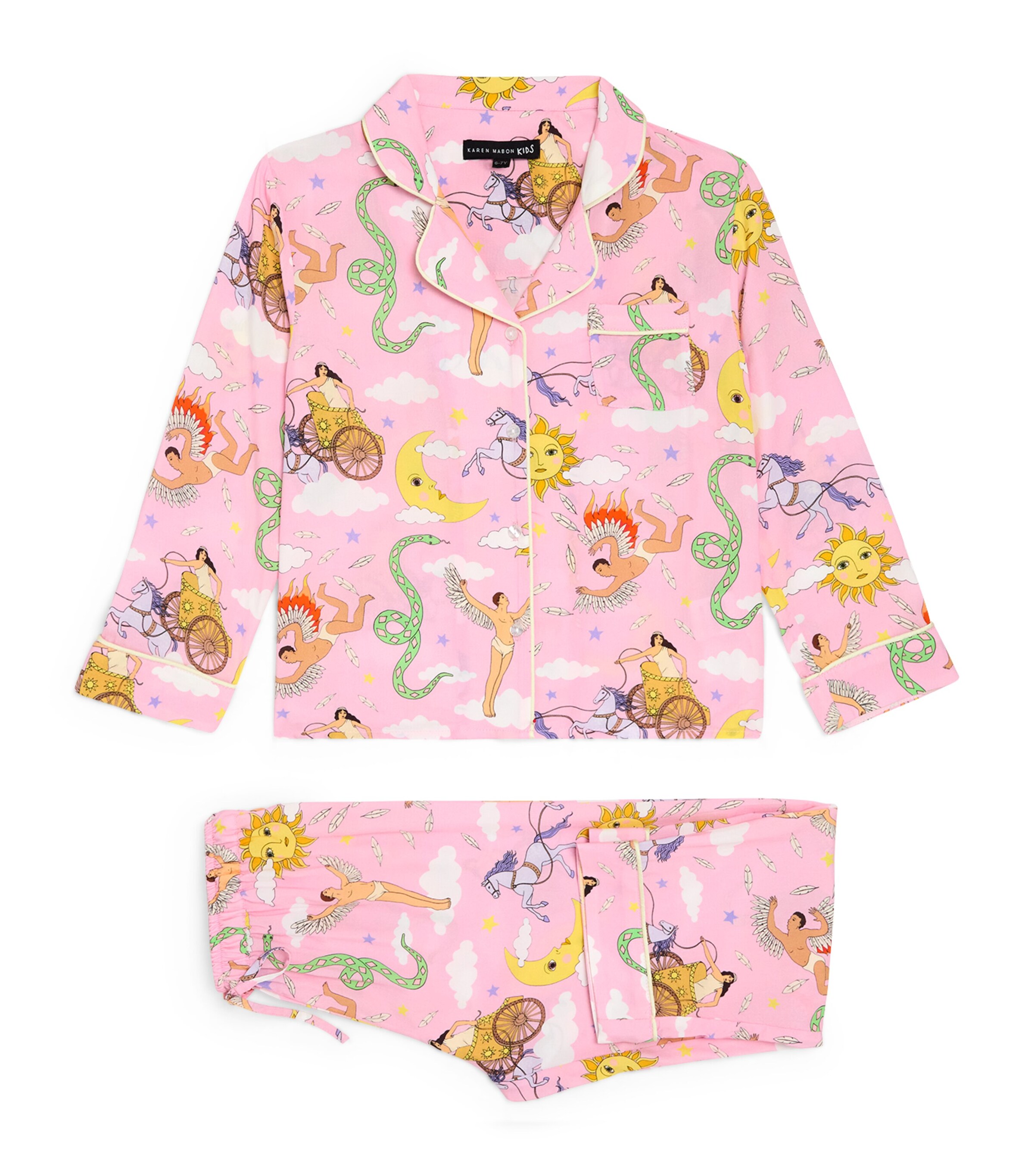 KAREN MABON KIDS Greek Mythology Pyjama Set (2-13 Years) Pink Image 1