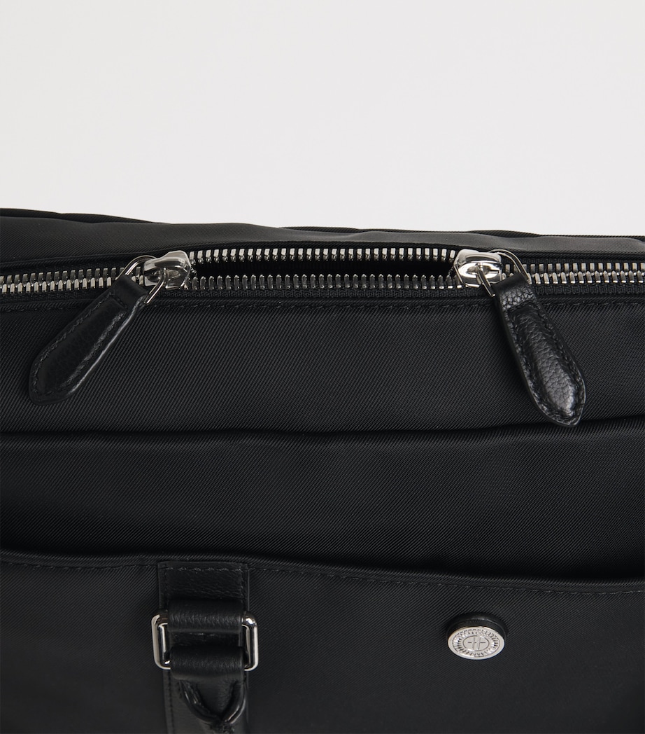 Harrods Nylon Briefcase Black Image 5