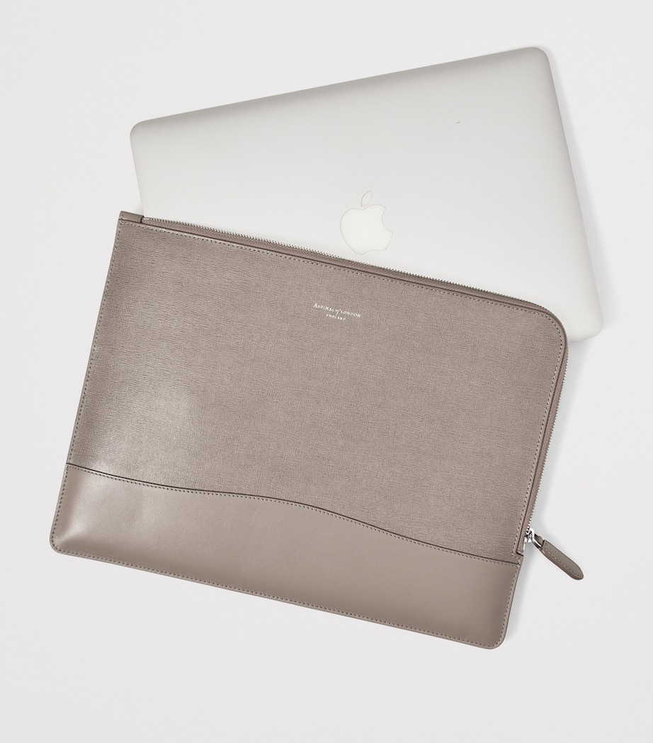 Leather City Folio Laptop Case CASPIANBLUE Image 4