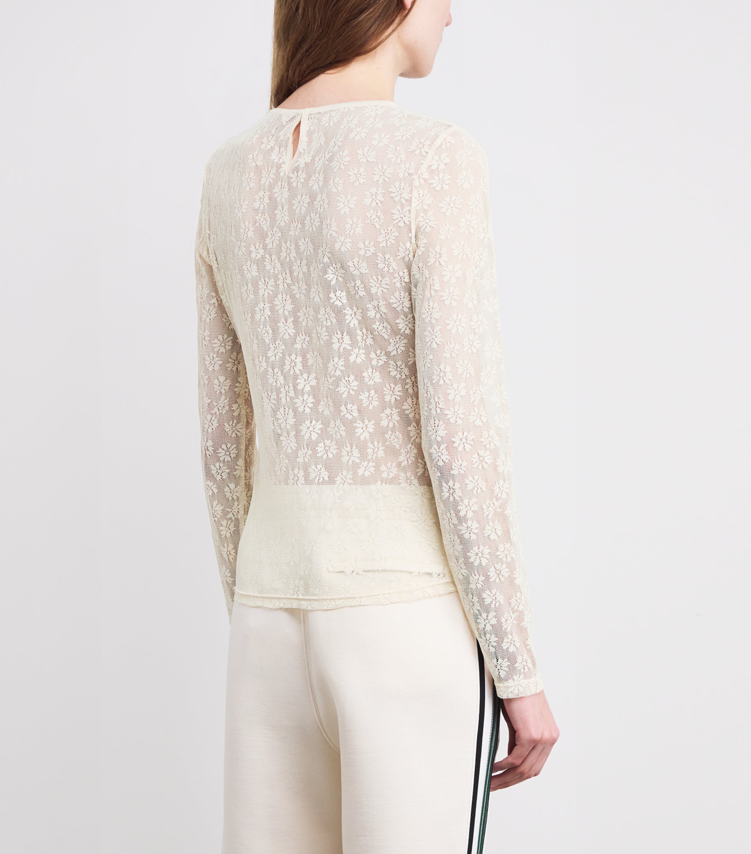 Floral Lace Top ECRU Image 4