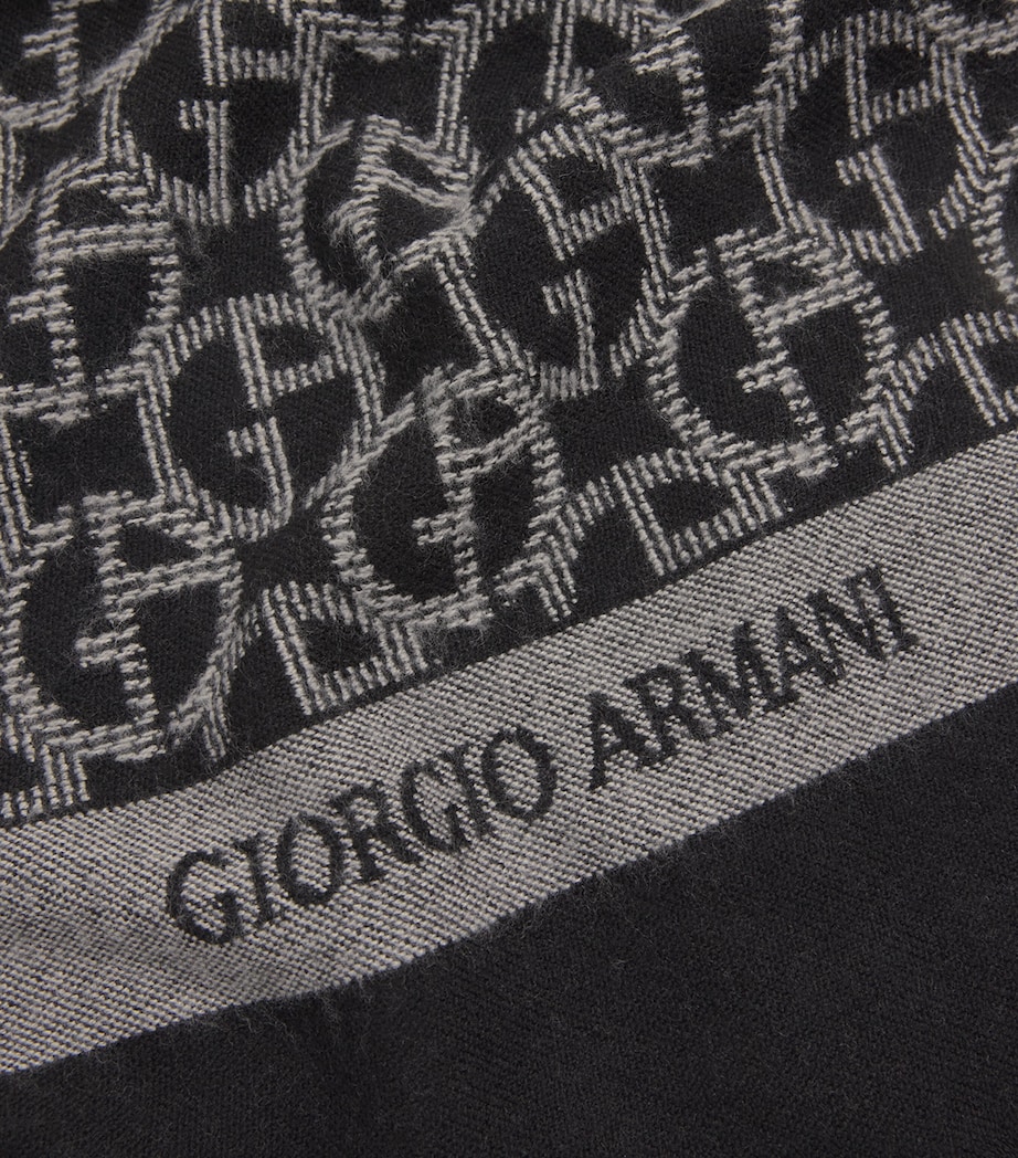 Wool Monogram Jacquard Scarf 20 Image 5
