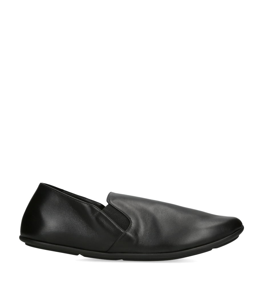 Vincit Leather Slip-On Loafers BLACK Image 1
