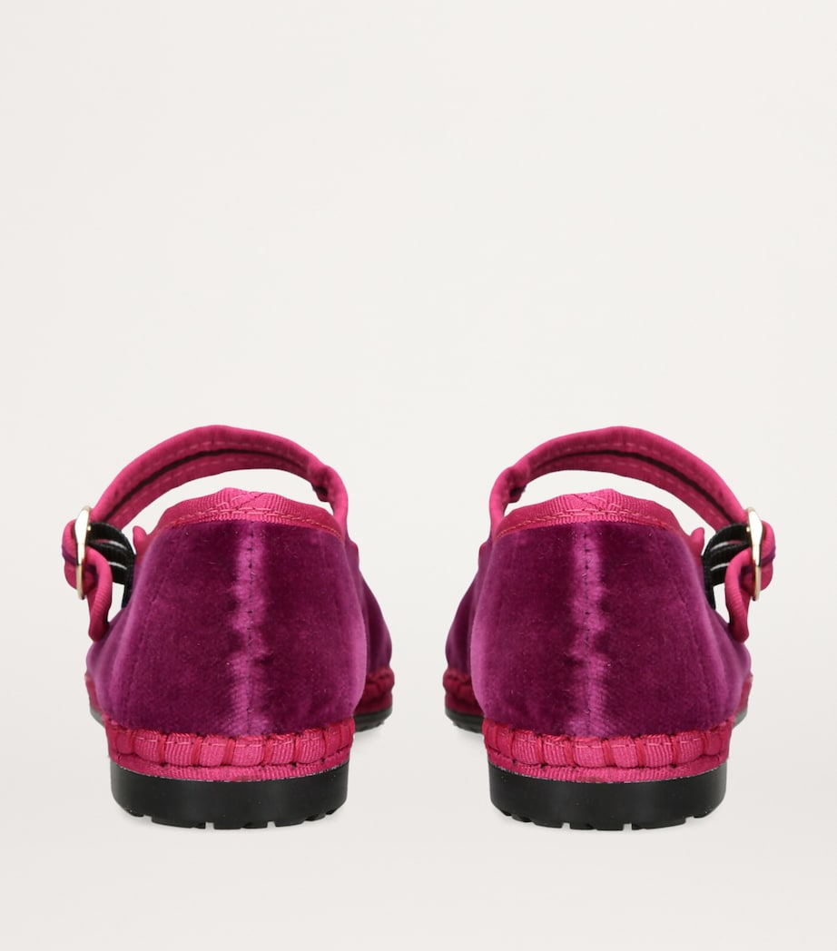 Velvet Nomi Mary Jane Flats FUCHSIA Image 3