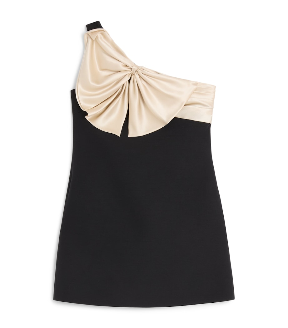 Silk-Wool Bow Mini Dress 9ZM Image 1