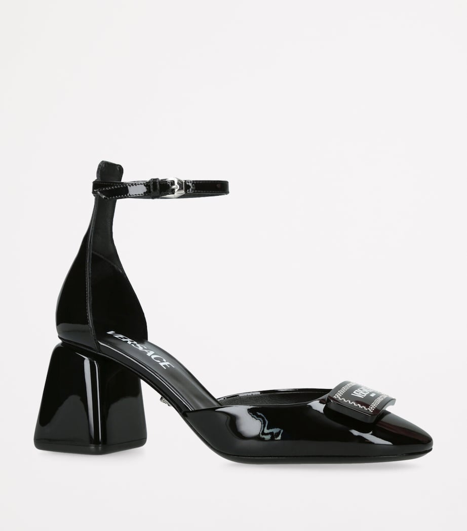 Versace Patent Leather D’Orsay Pumps 70 Black Image 3